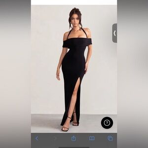 Club London black maxi dress
